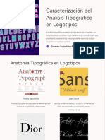 Caracterizacion Del Analisis Tipografico en Logotipos