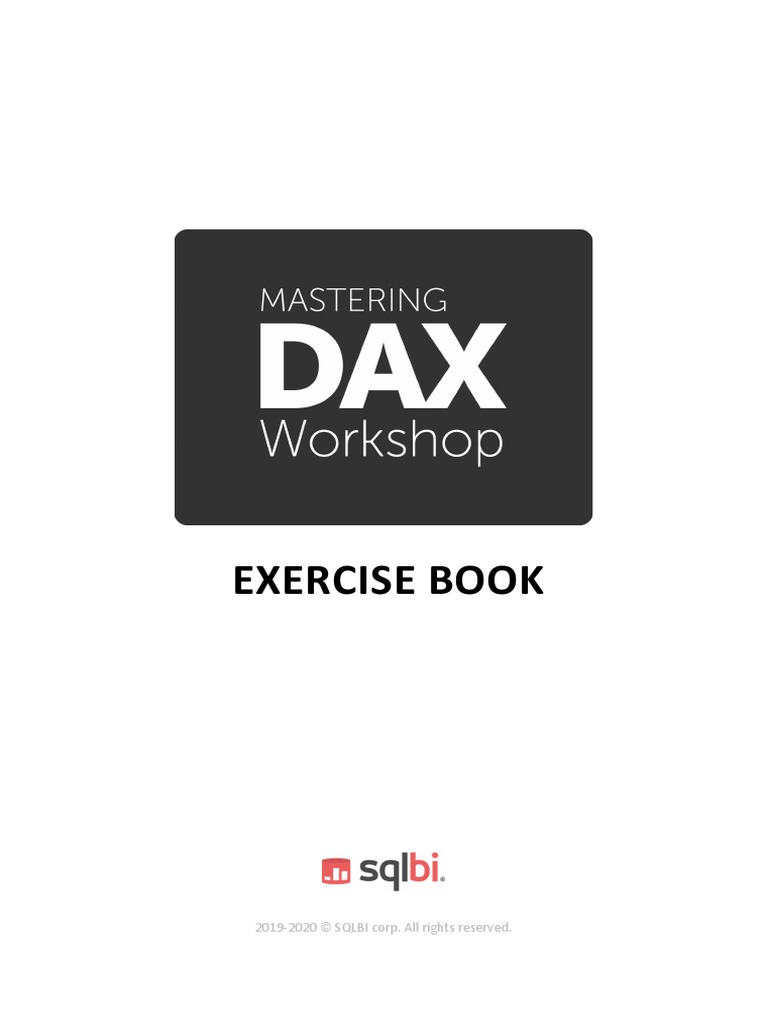 Mastering DAX Exercise Book | PDF | Percentage | Discounting