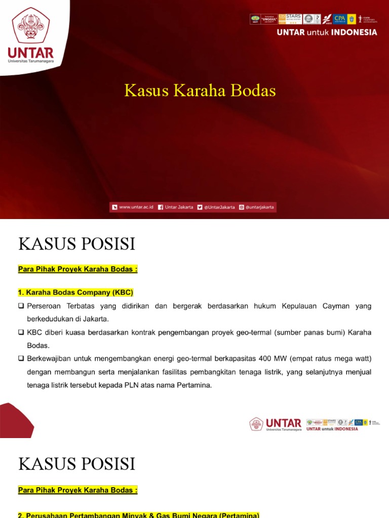 Kasus Karaha Bodas vs Pertamina | PDF | Ilmu Sosial