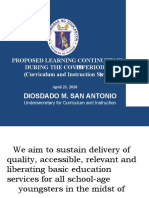 Learning Continuity Plan Presentation of Usec Dads Editable