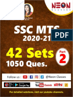 SSC Mts 2020 Maths 02 All 42 Sets 1050 Pyq