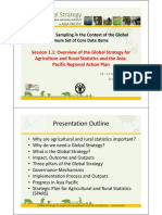 Overview of The Global Strategy For Agriculture and Rural Statistics and The Asia Pacific Regional Action Plan