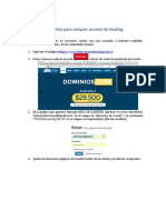 Instructivo para comprar servicio de Hosting pago pendiente