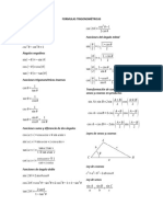 Formulas Trigonometricas