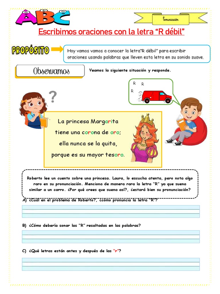 E 4 Ficha Letra R | PDF