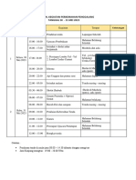 Jadwal Kegiatan Perkemahan Penggalang