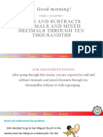 Adds and Subtracts Decimals and Mixed Decimals Through Ten Thousandths