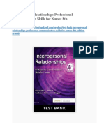 Test Bank Interpersonal Relationships Professional Communication Skills For Nurses 8th Edition Arnold
