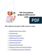 50+ Python Project With Source Code