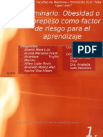 Obesidad Como Factor de Riesgo para Aprendizaje