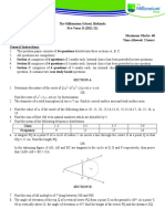 X Mathematics (Basic) Pre Board TermII