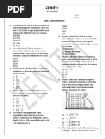 Fluid Mechanics JEE