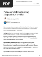 Pulmonary Edema Nursing Diagnosis & Care Plan - NurseTogether