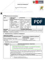 Sesion de Aprendizaje 5° Conocemos La División