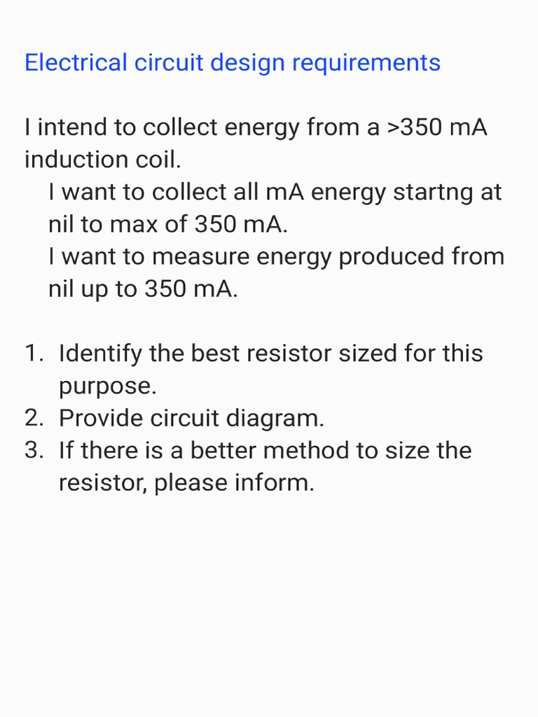 Electrical Circuit Requirements PDF