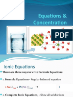 Equations Concentration