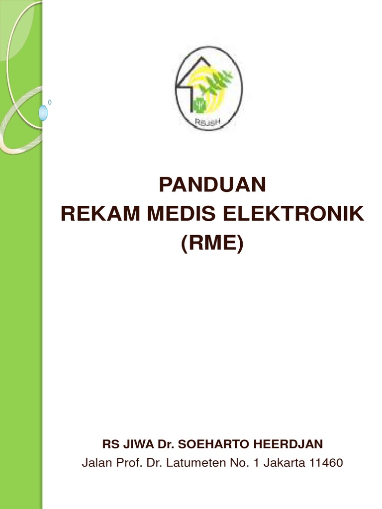 Panduan Rekam Medis Elektronik RME | PDF | Pengembangan Diri ...