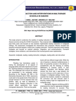 Reading Instruction and Interventions in Multigrade Schools in Quezon