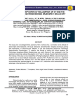 The Relationship Between the Adoption of ICT and the Attitude of Senior High School Students in Davao City