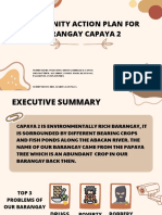 Community Action Plan For Barangay Capaya 2