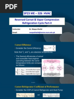 Reversed Carnot & VCR Cycle Part II