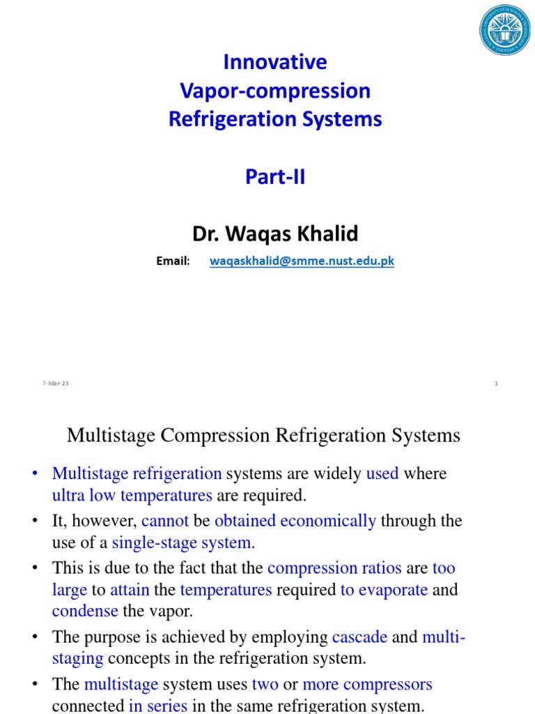 4 II. Innovative Cascade, multiVCRS PDF Refrigerator