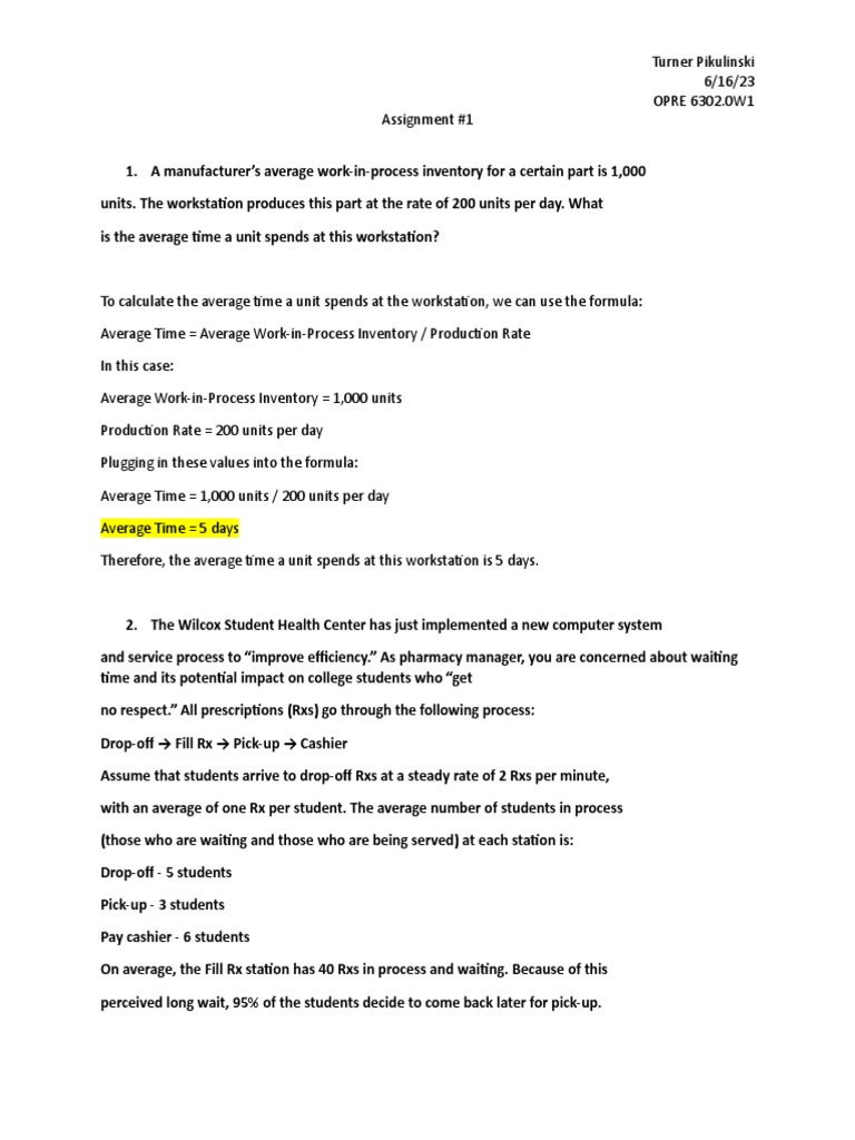 Inventory and Healthcare Process Analysis | PDF | Self-Improvement ...