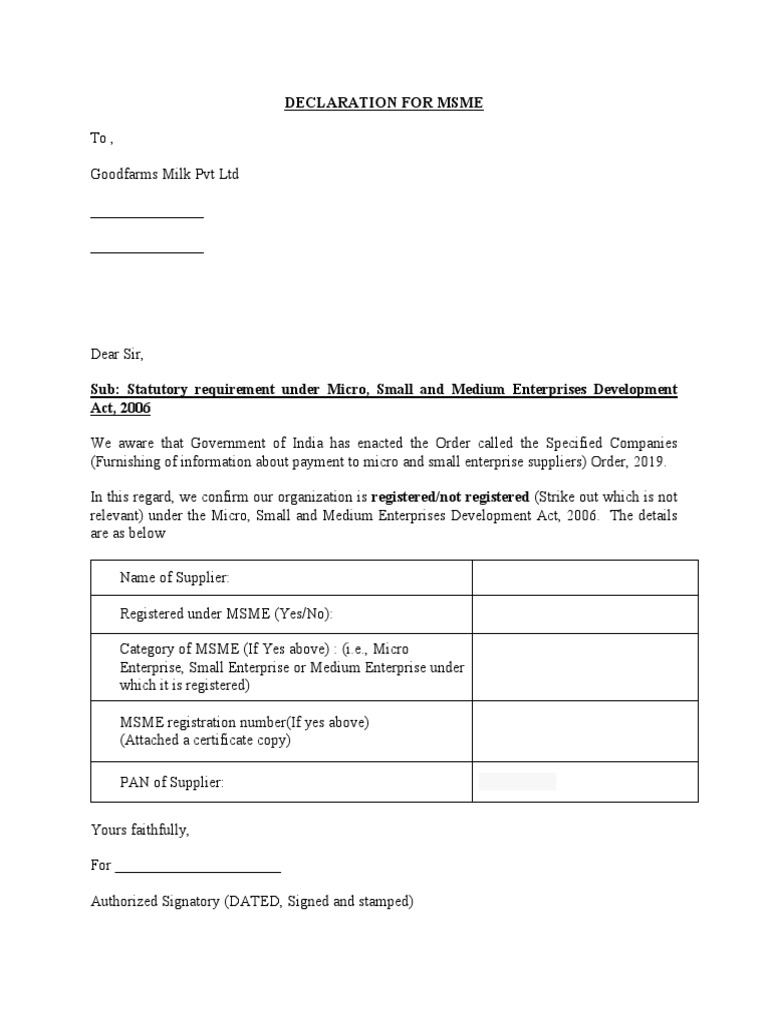 Affidavit Format For Declaration In India Word For Applying Caste Certificate