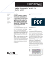 Optimal Capacitor Bank Allocation in Power Distribution System White Paper Wp917001en