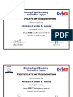 Nicholas Aguda - Certificates