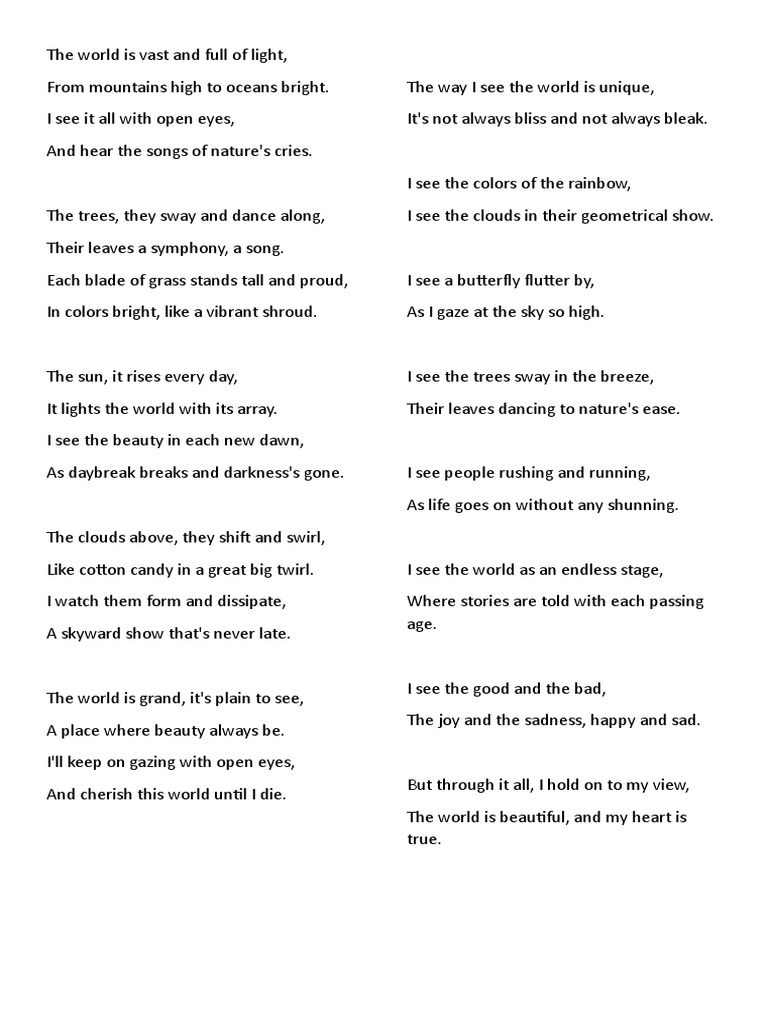 POEM | PDF
