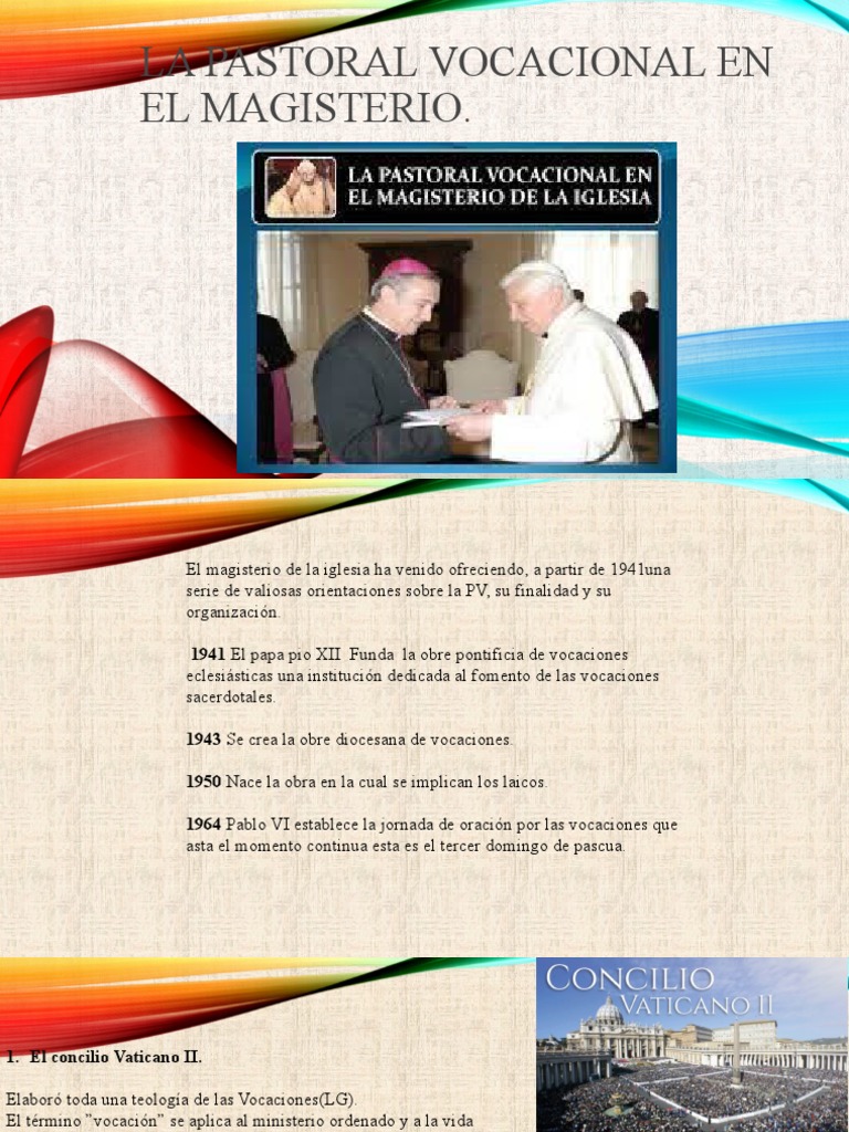 Historia de la Pastoral Vocacional | PDF