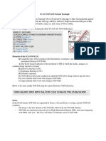 ICAO NOTAM Format Example