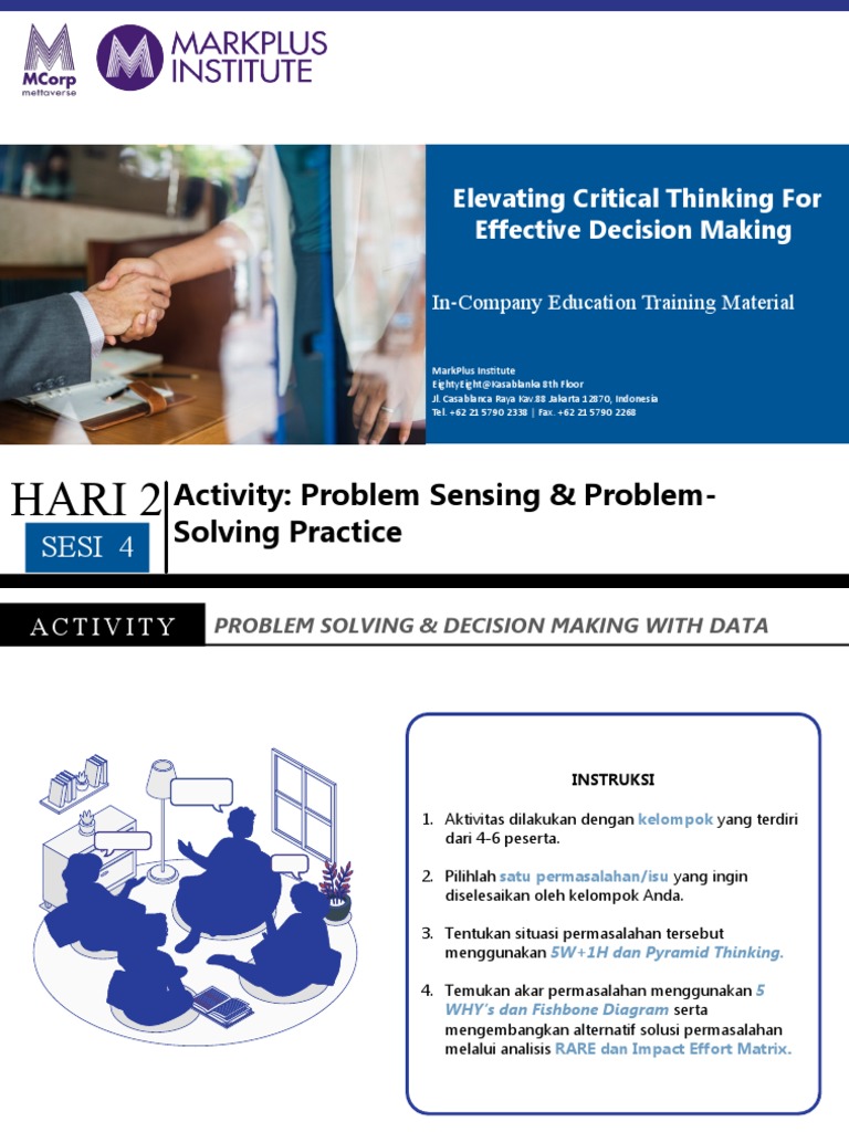 Problem Solving & Decision Making Guide | PDF | Business | Analysis