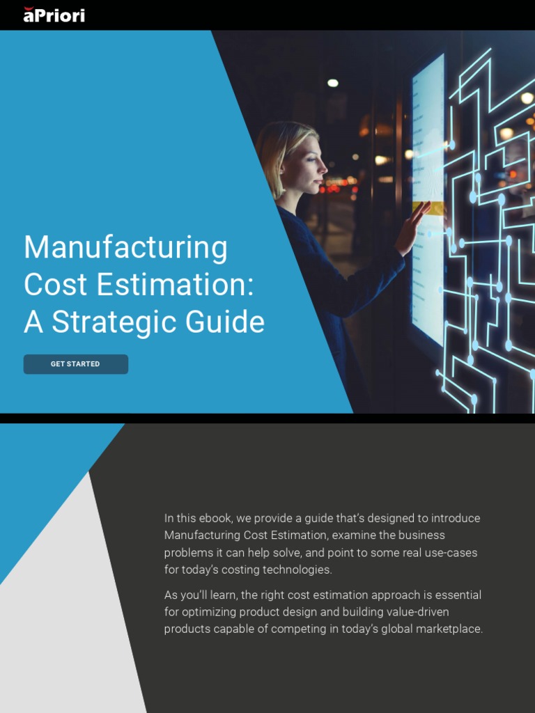 Guide To Manufacturing Cost Estimation Drivers PDF Lean