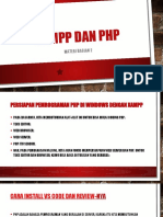 Bagian 2 (Xampp Dan PHP) 2
