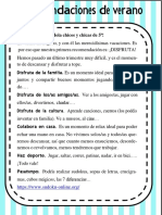 Recomendaciones 5º Primaria