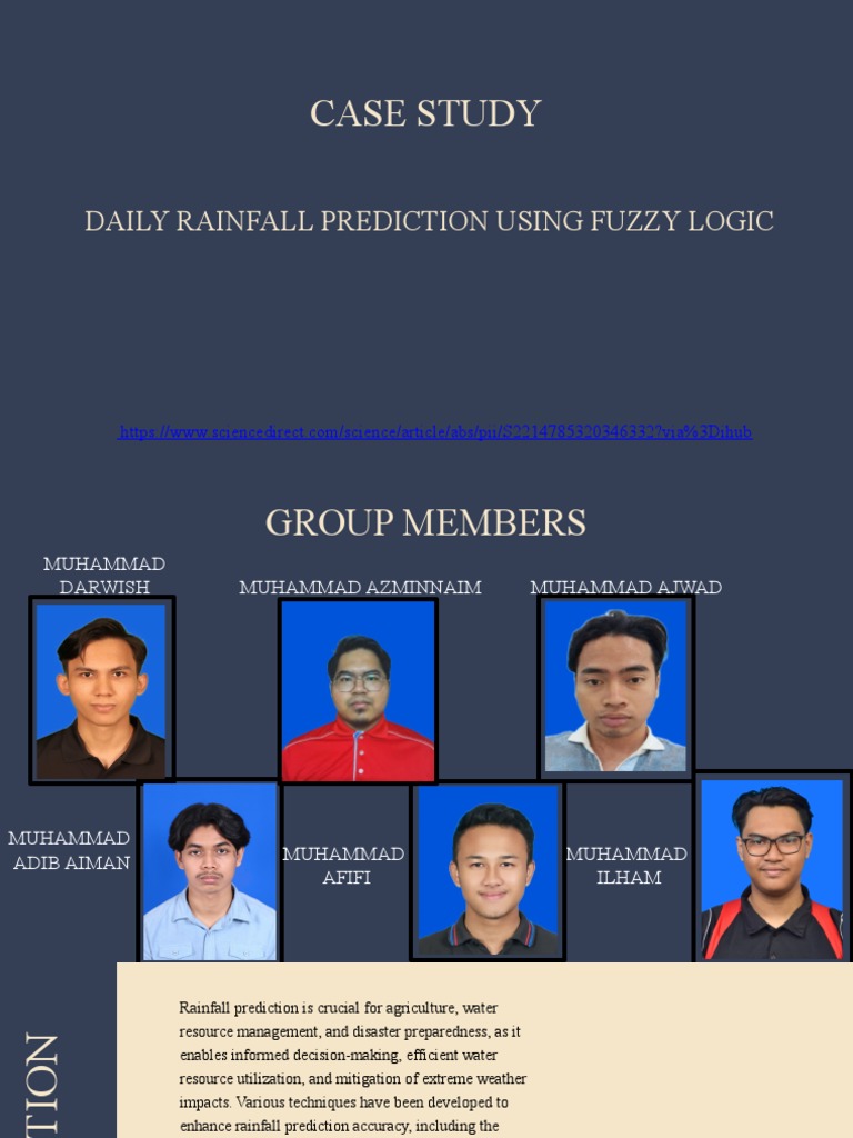Rainfall Prediction Using Fuzzy Logic (Group 6) | PDF