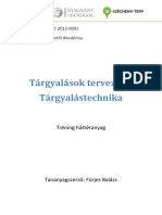 Tárgyalások Tervezése, Tárgyalástechnika: ÁROP-2.2.13-2012-2012-0001 Közigazgatási Vezetői Akadémia