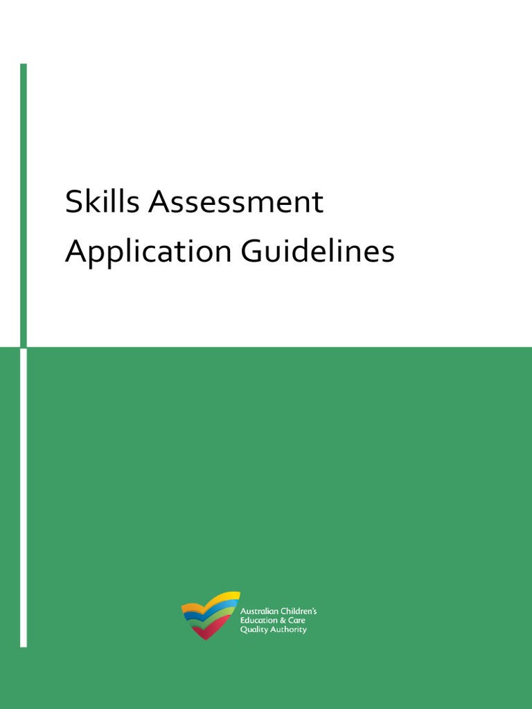 ACECQA Skills Assessment Guidelines | PDF | Privacy | Early Childhood ...