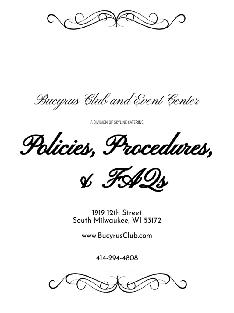 Bucyrus club policies procedures faqs pdf indemnity gratuity