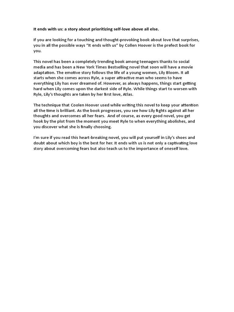 INFORMATION ABOUT IT ENDS WITH US visual data 4