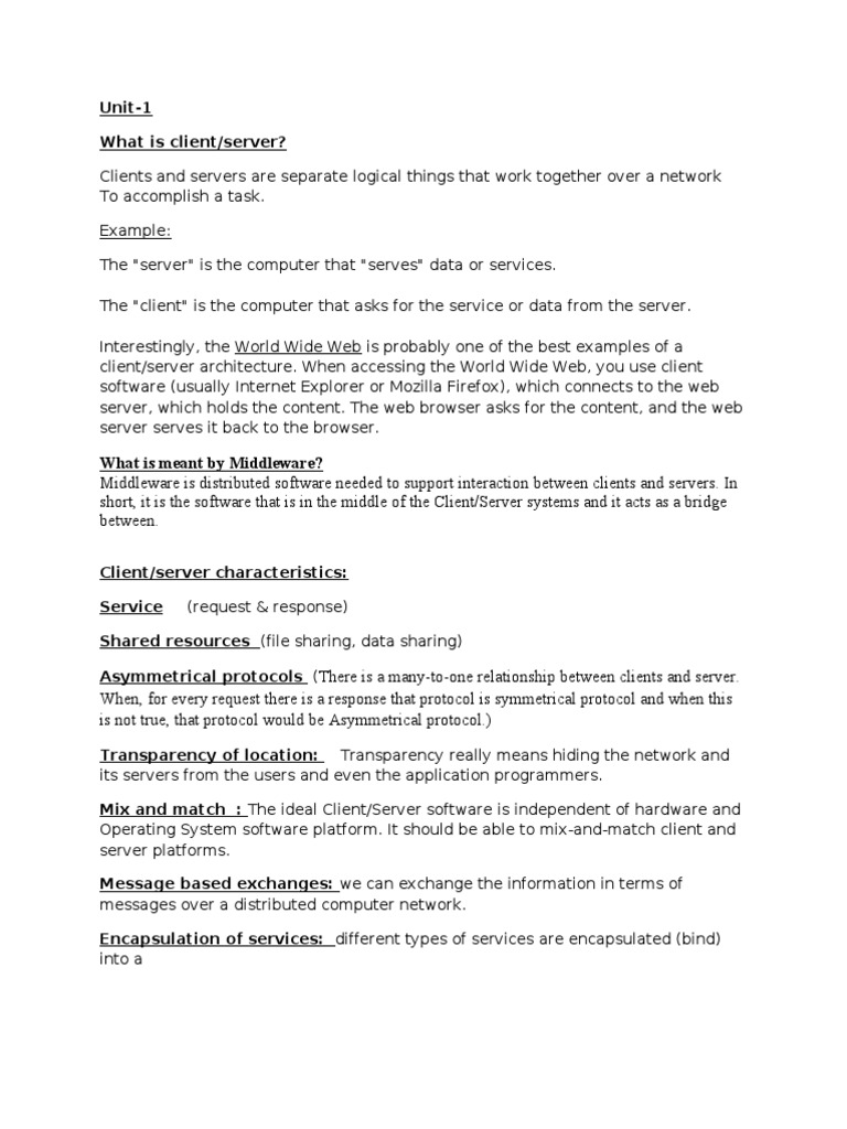 Complete Unit 1 | PDF | Web Server | Internet & Web