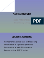 Lecture 1 Basic History Taking