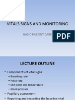 Lecture 1 Vitals Signs and Monitoring