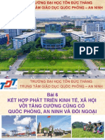 Bài 6 Kết Hợp Phát Triển Kinh Tế, Xã Hội Với Tăng Cường Quốc Phòng an Ninh Và Đối Ngoại