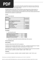 Explain The Process Costing Income Statement and Provide A Hypothetical Example of Process Costing I