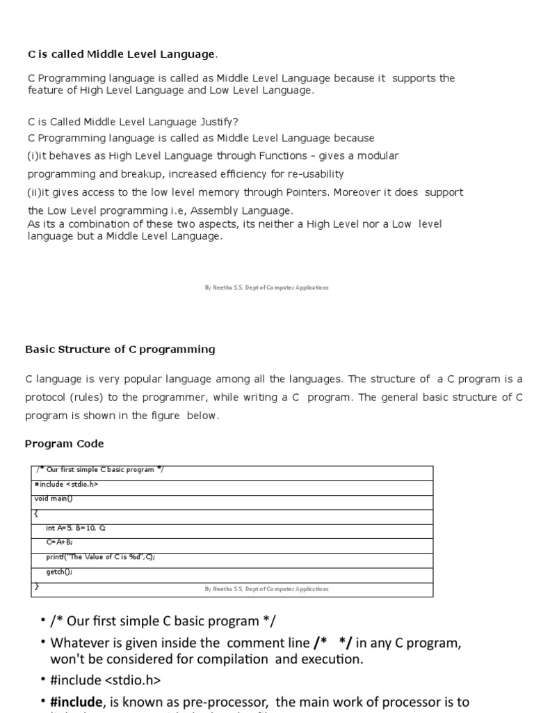 Unit1 class 3 4 pic pdf data type c programming language 