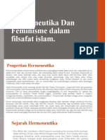 Hermeneutika Dan Feminisme Dalam Filsafat Islam