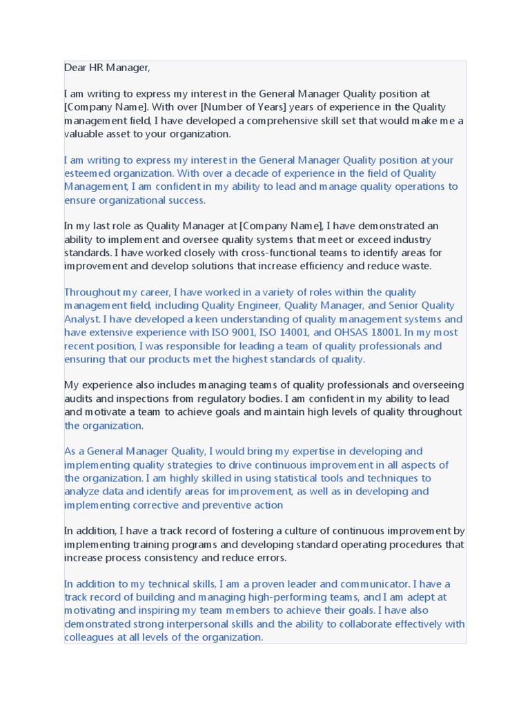 CHAT GPT - Cover Letter | PDF